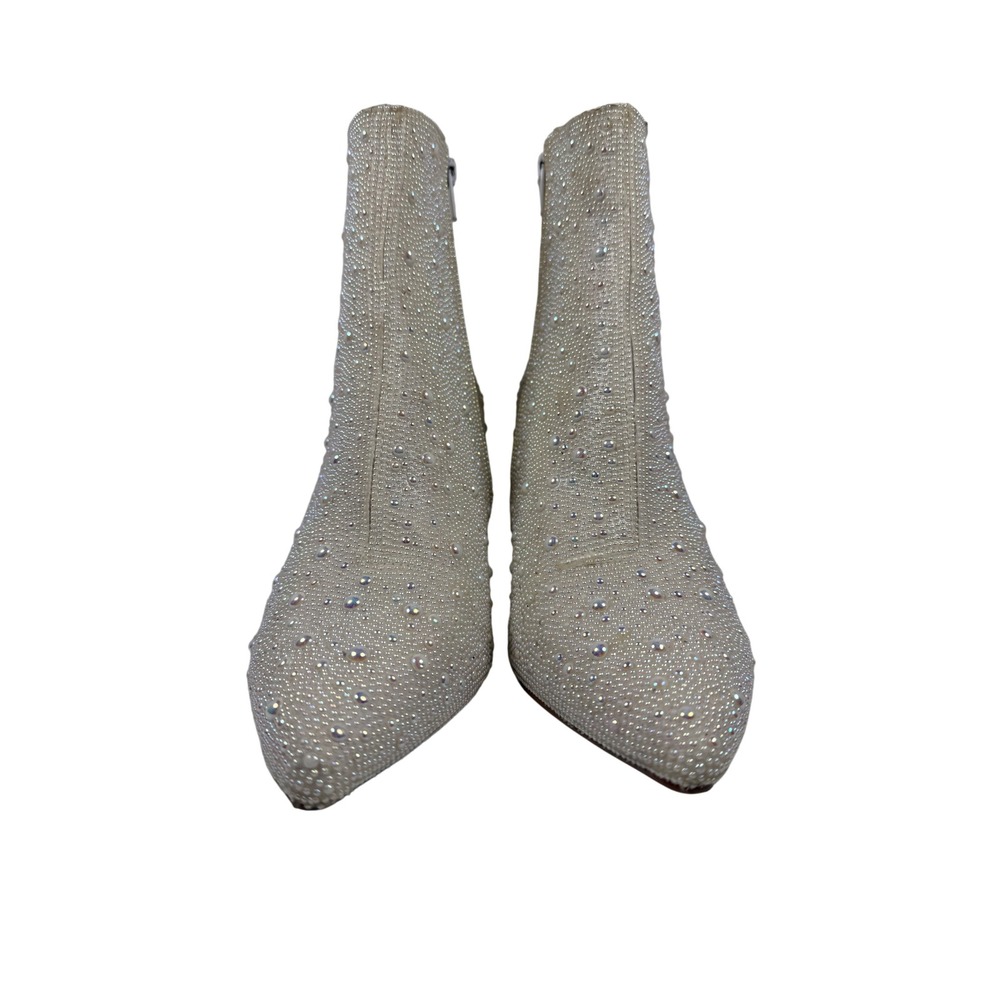 Betsey Johnson Glittering Silver Heeled Boots
